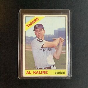 1966 Topps Baseball Card #410 Al Kaline / Detroit Tigers